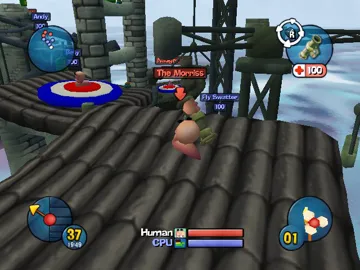 Worms 3D (USA) screen shot game playing